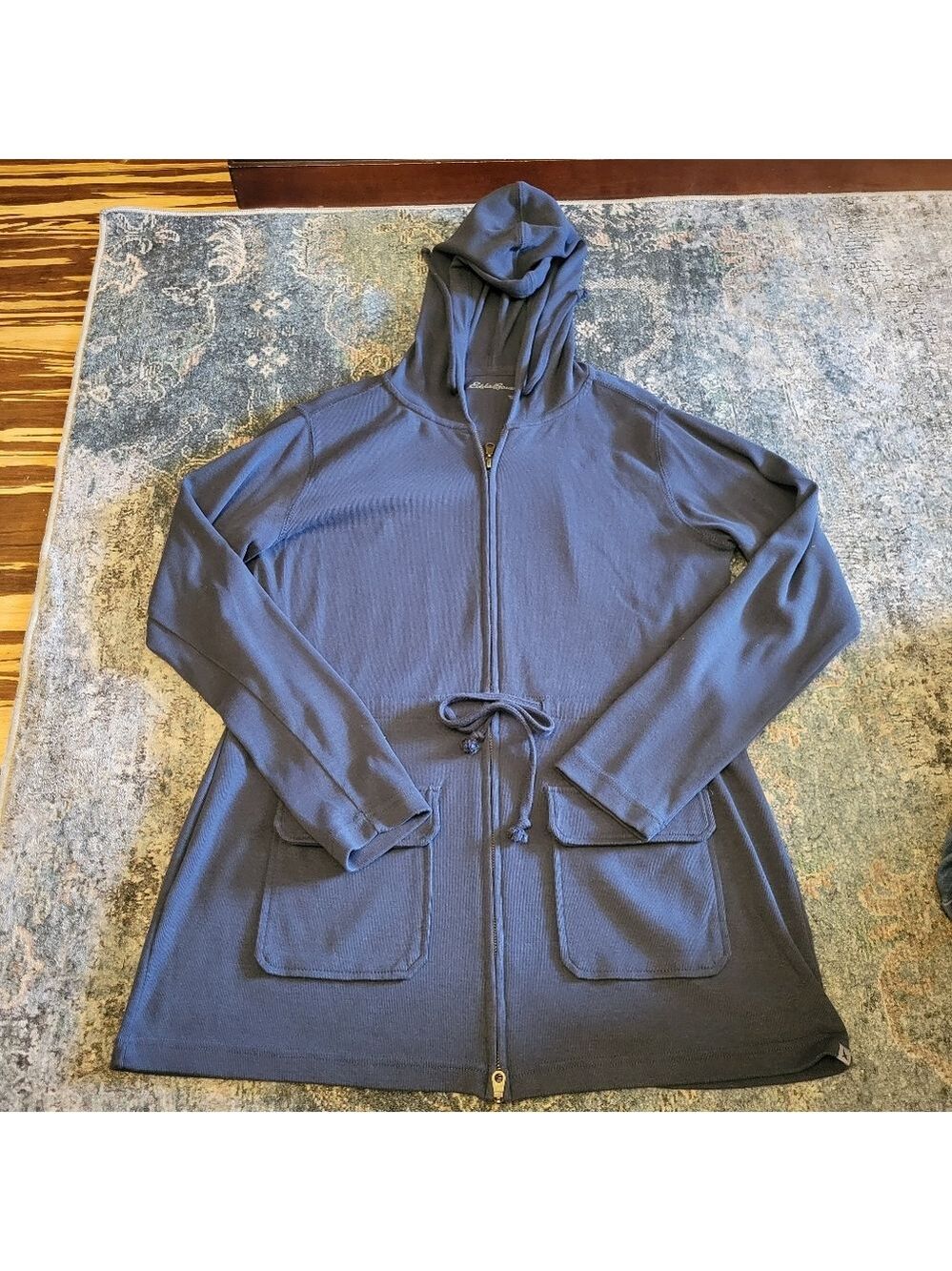 Eddie Bauer Blue Gray Zip-Up Jacket Size L